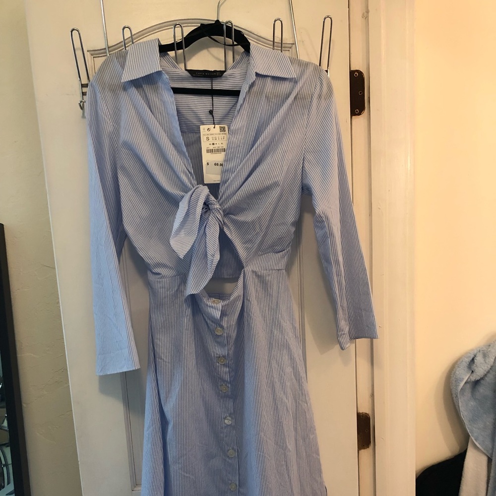 Zara Shirt Dress - midi NWT